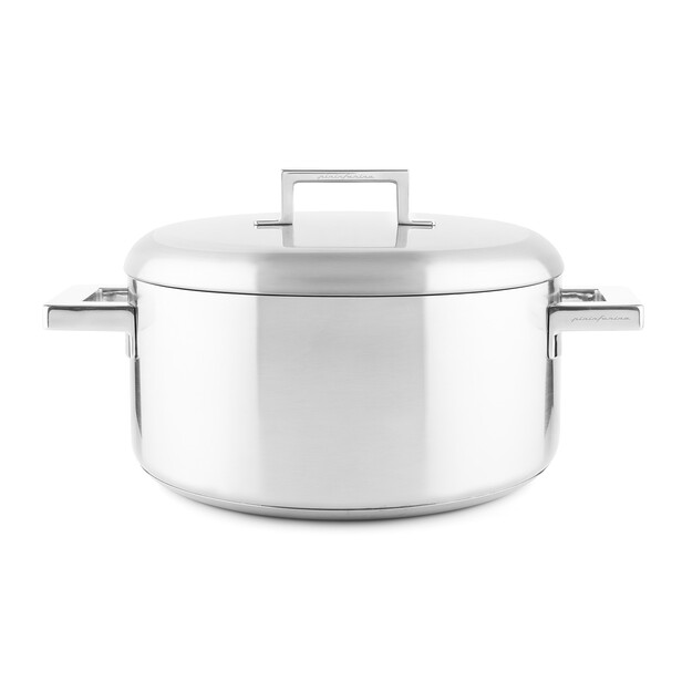 STILE – Oală din inox 28 cm cu capac by Pininfarina