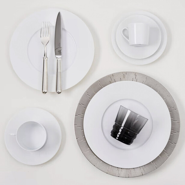 Platou mare oval Infini Blanc