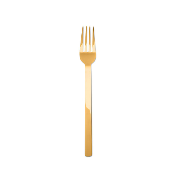 STILE ORO by Pininfarina – Furculiță pentru desert din inox auriu, eleganță pură și design italian atemporal