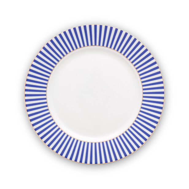 Set 6 farfurii 21 cm. pentru desert Royal Blue Stripes