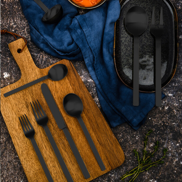 STILE NERO by Pininfarina – Linguriță pentru espresso din inox negru mat, rafinament și design italian