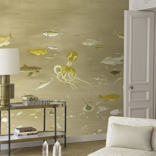 ITO – Tapet panoramic inspirat de picturile japoneze ale lui Ito Jakuchu