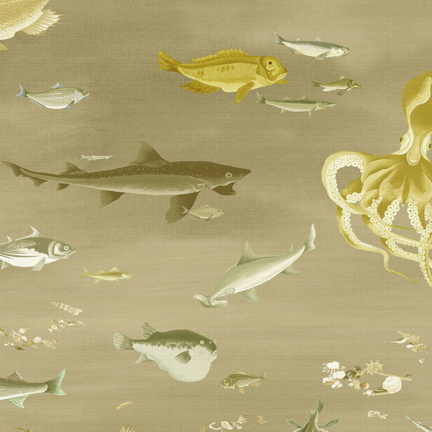 ITO – Tapet panoramic inspirat de picturile japoneze ale lui Ito Jakuchu