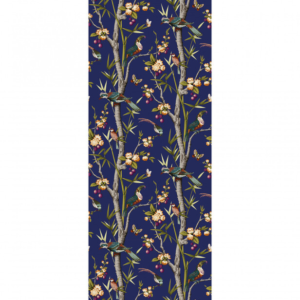 JOSEPHINE – Tapet panoramic pe pai japonez cu păsări exotice și bambus