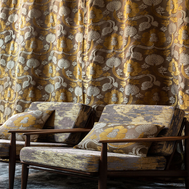 VENEZIA – țesătură jacquard chenille cu model vegetal venețian