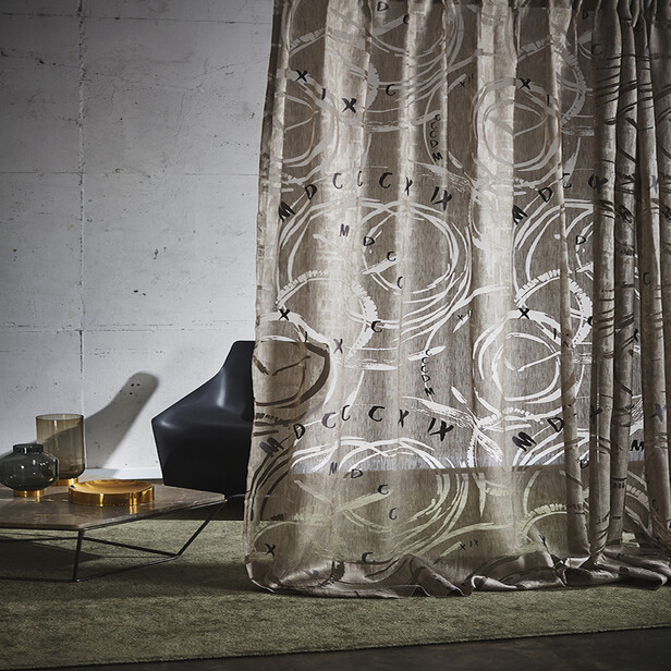 TIMELESS - Perdea Cu Design Aniversar Și Joc Opac-Transparent