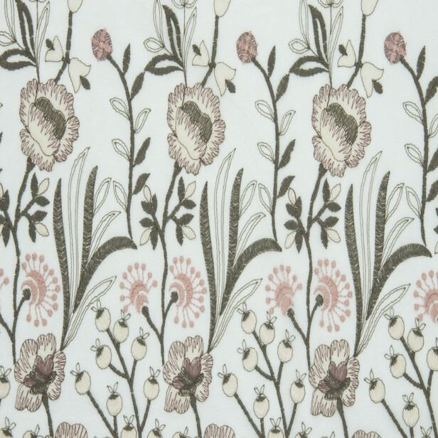 LA PRIMAVERA – Perdea Din Tul Brodat Cu Flori Inspirate Din Botticelli