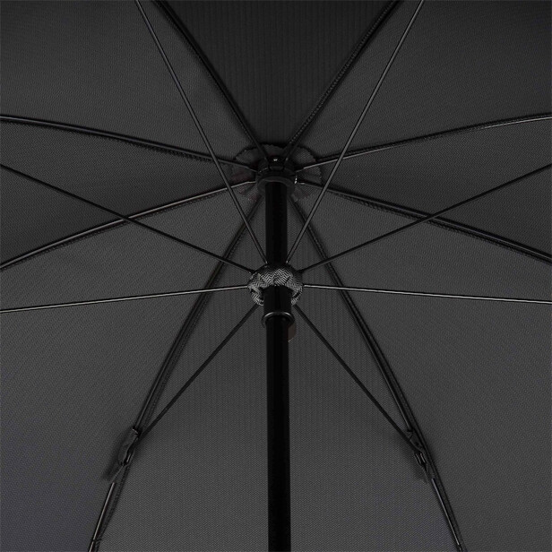 MINI CHEVRON – Umbrelă bărbați cu model chevron și mâner din piele