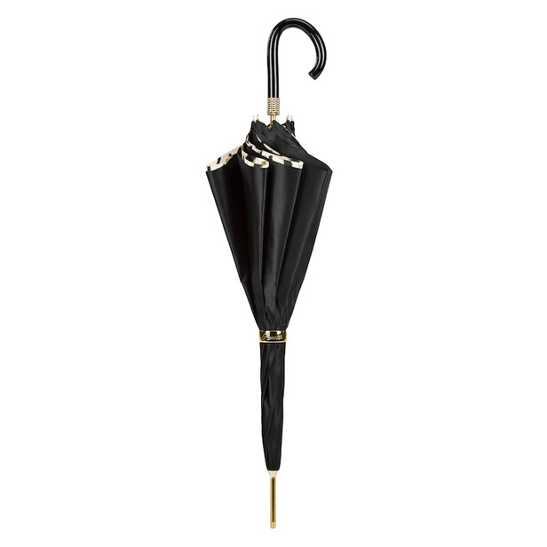 BLACK TIGER-STRIPED – Umbrelă damă neagră cu imprimeu tigru