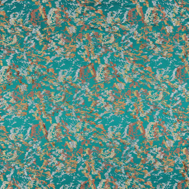 LELIO – Jacquard de satin multicolor cu efect lansé-découpé, Nobilis Paris