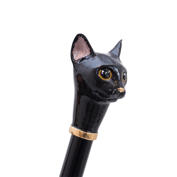 BLACK CAT – Încălțător negru cu detalii aurii | Pasotti