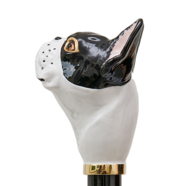 BULLDOG GOLD – Încălțător negru cu cap de bulldog realist | Pasotti