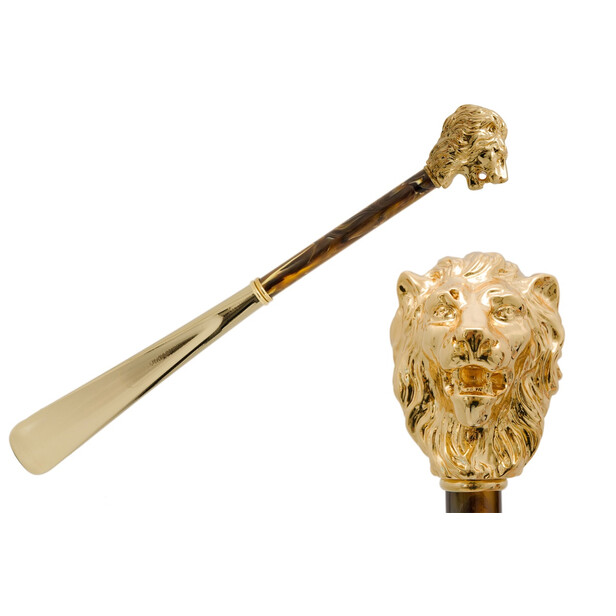 LION GOLD – Încălțător auriu cu detalii maro | Pasotti