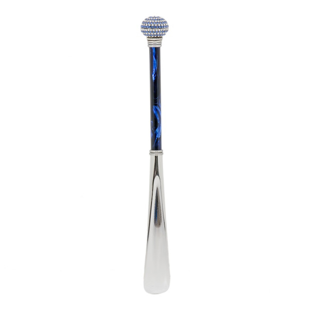 BICOLOR SWAROVSKI – Încălțător albastru cu detalii argintii | Pasotti