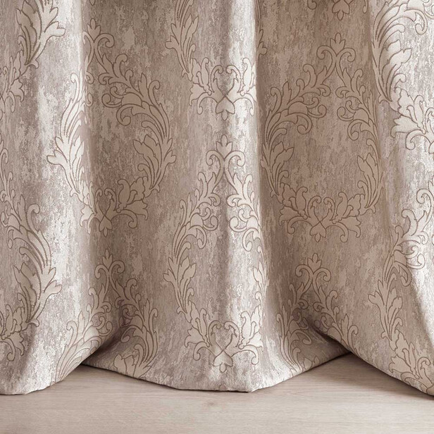 CHATEAU - Țesătură Jacquard Cu Ornament Clasic Ton Sur Ton Și Efect Patinat