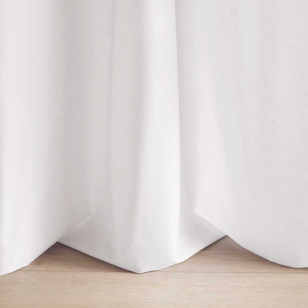 PURIS - Perdea Din Bumbac Tip Batist Fin, Semitransparent, Cu Luciu Delicat
