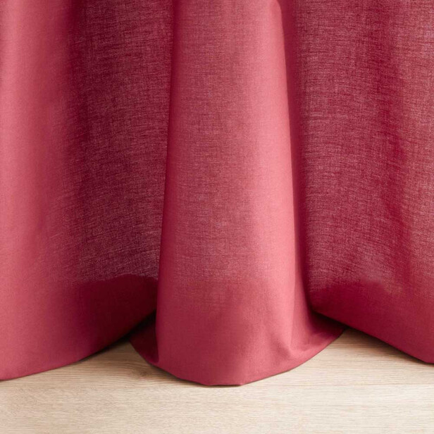 PURIS - Perdea Din Bumbac Tip Batist Fin, Semitransparent, Cu Luciu Delicat