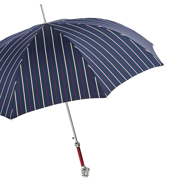 Umbrela albastra pentru barbati cu dungi MONKEY