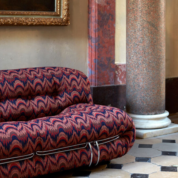 BARGELLO – Țesătură statement cu model geometric și culori vibrante