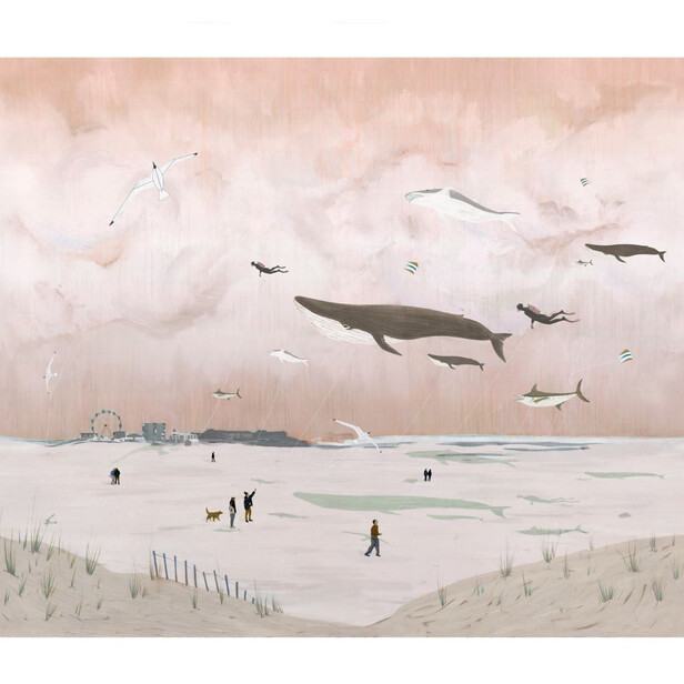 LES JARDINS DU VENTS Tapet panoramic – Design Poetic cu Zmeie, Nobilis