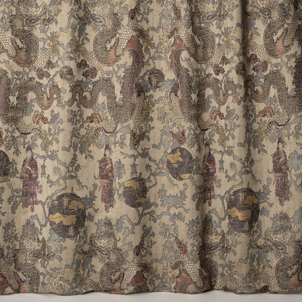 OPIUM – Țesătură Jacquard chinoiserie somptuoasă, inspirată de Orientul secolului XIX