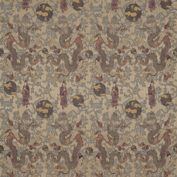 OPIUM – Țesătură Jacquard chinoiserie somptuoasă, inspirată de Orientul secolului XIX