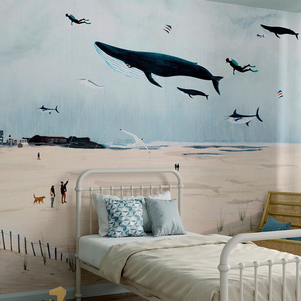 LES JARDINS DU VENTS Tapet panoramic – Design Poetic cu Zmeie, Nobilis