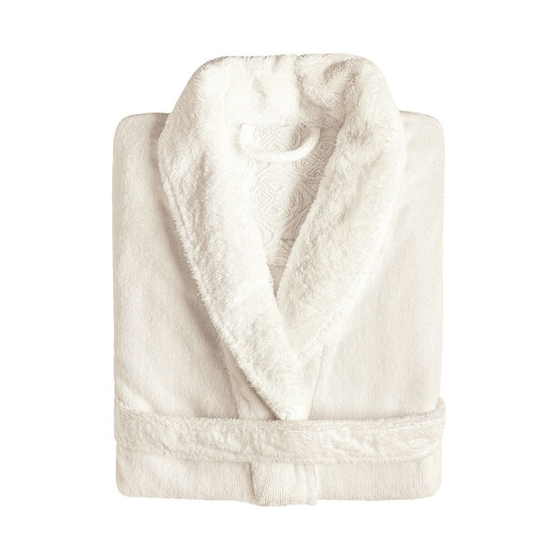 Halat de baie EGOIST natural L – Bumbac egiptean GIZA 600 g/m², moale și elegant