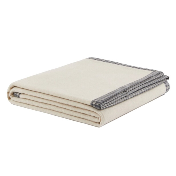 COURMAYEUR 220x250 - Pătură bej din cașmir și lână merinos