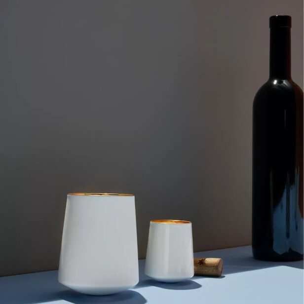 GRAND CRU GOLD – Pahar de vin alb, alb lucios, cu interior placat cu aur de 24K