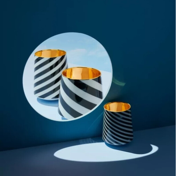 GRAND CRU GOLD – Pahar de vin alb, alb lucios, cu interior placat cu aur de 24K