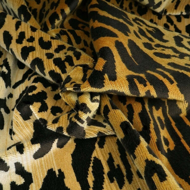 VELOURS LEOPARD - Catifea de lux animal print, densă și rezistentă
