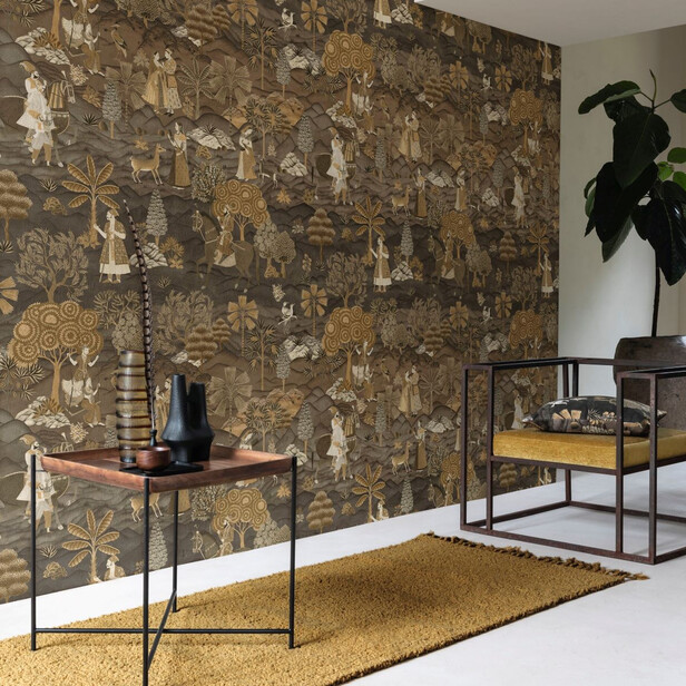 DESTINESIA – Tapet Exotic Inspirat din Arta Mughală