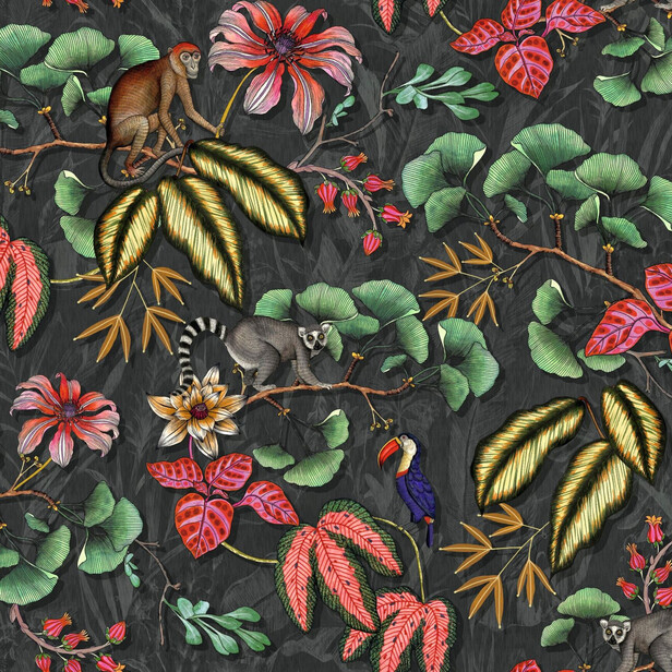 DIVINE – Tapet Exotic cu Faună și Floră Indiană