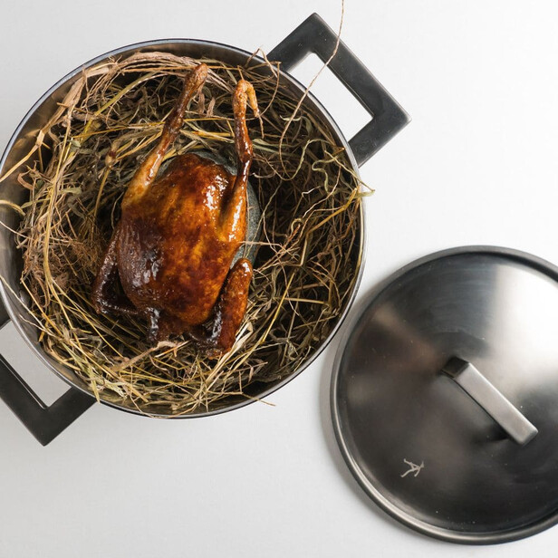 ATTIVA VINTAGE - Colecție vase de gătit din inox patinat, design italian autentic