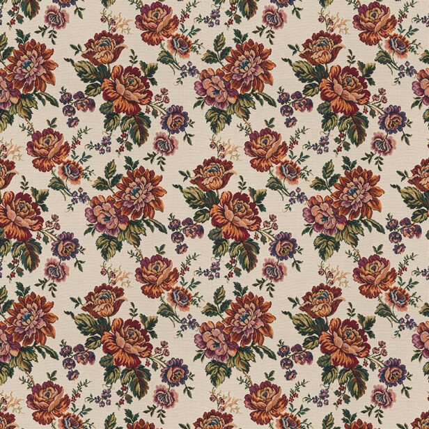 LOMBARDIA – Țesătură goblen floral romantic cu trandafiri