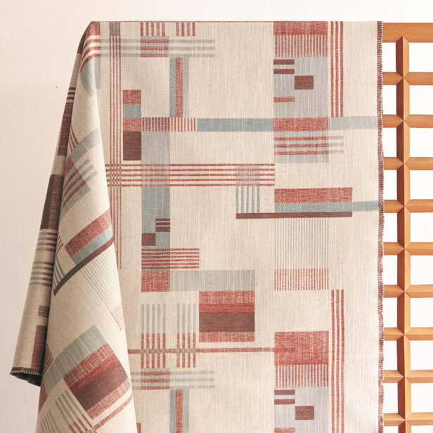 COLONY – Țesătură de tapițerie retro cu model geometric Bauhaus
