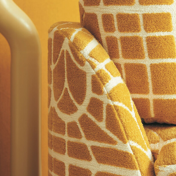 KIOSQUE – Tapițerie din bumbac cu modele geometrice bouclé în relief