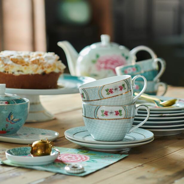 Vesela pentru ceai si cafea BLUSHING BIRDS WHITE
