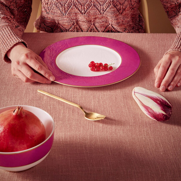 Set de 6 Boluri diam. 12.5 CHIQUE Magenta - Auriu