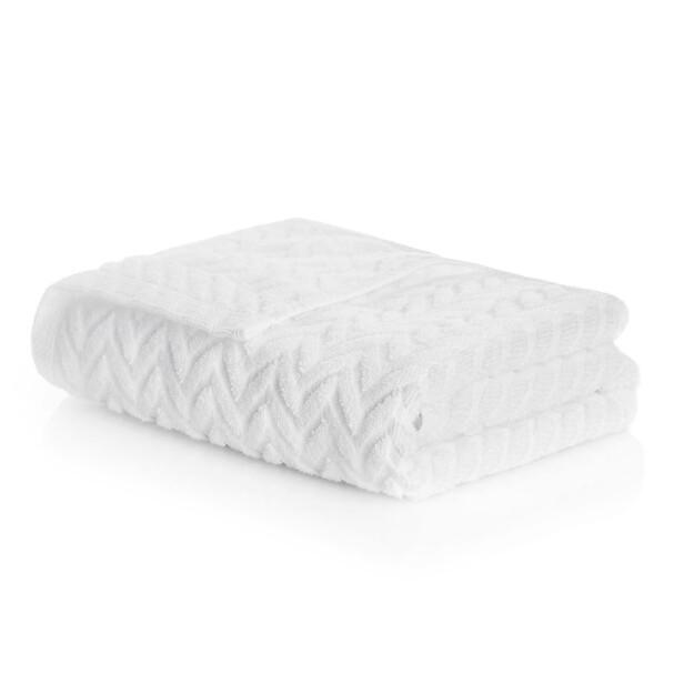 CHEVRON – Set 3 Prosoape albe 100% bumbac premium, ultra-absorbante