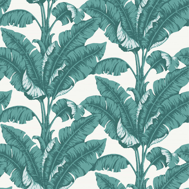 LA HAVANE – Tapet Nobilis cu frunze de bananier, stil tropical vintage