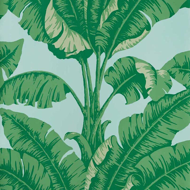 LA HAVANE – Tapet Nobilis cu frunze de bananier, stil tropical vintage
