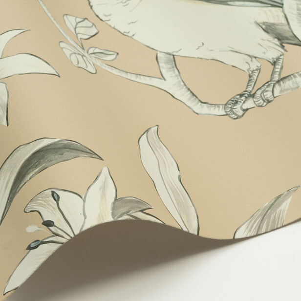 PAPILLONS Tapet Panoramic – Chinoiserie tropicală, vinil de lux