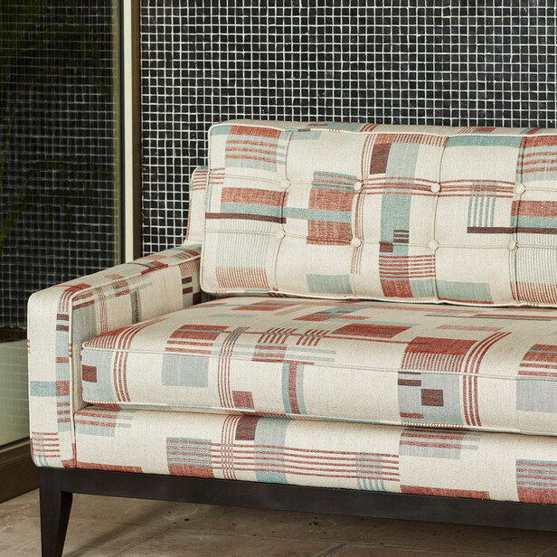 COLONY – Țesătură de tapițerie retro cu model geometric Bauhaus