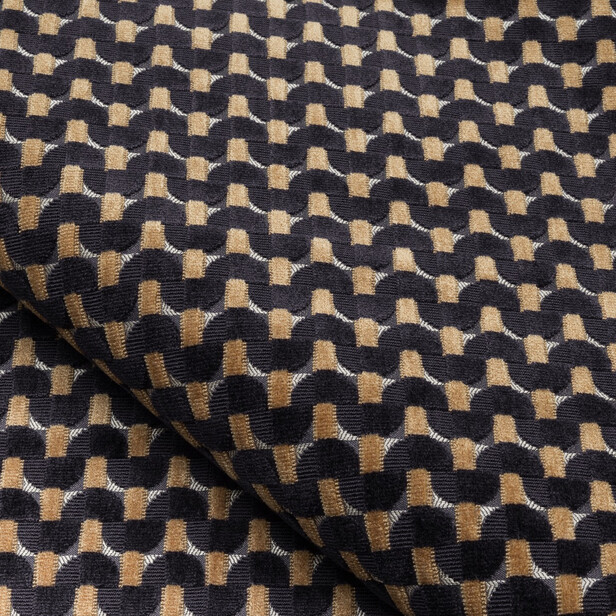 DEDALE – Tapițerie premium din catifea tăiată cu motive geometrice