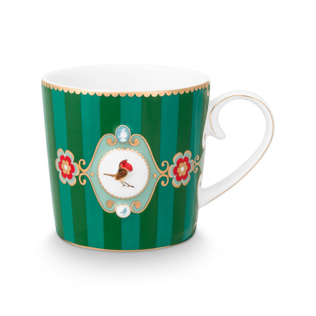 LOVE BIRDS STRIPES – Set 6 căni mici din porțelan fin