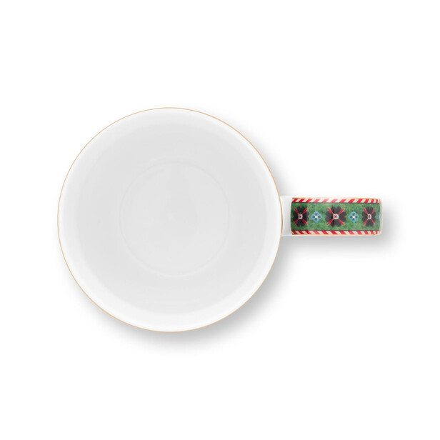 BERRY BLUES – Set 6 Căni Mari din Porțelan cu Motive Geometrice