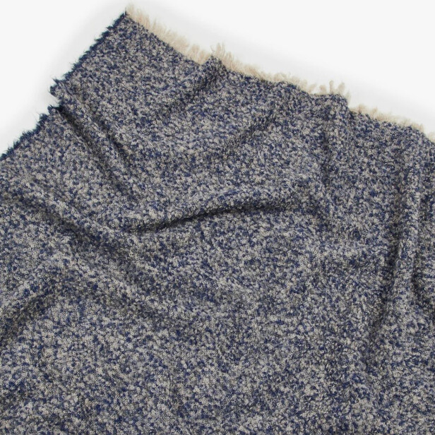 BOGOTÁ BLUE – Pătură de Lux din Alpaca Bouclé