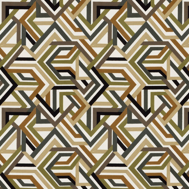 EDGE OF HEAVEN – Draperie brodată cu motive geometrice